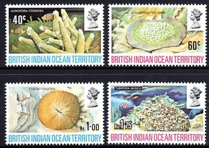 British Indian Ocean Territory 1972 Coral set of 4 MUH