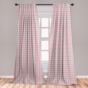 Abstract Shapes Microfiber Curtains 2 Panel Set Living Room Bedroom in 3 Sizes - Picture 1 of 122