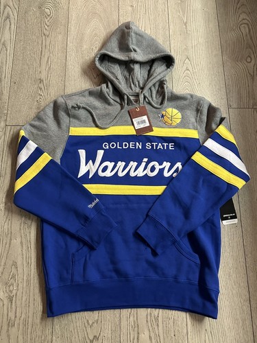 Felpa con cappuccio Mitchell & Ness Gol State Warriors Head Coach taglia Large
