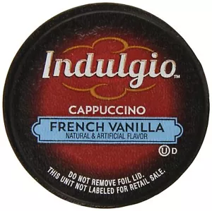 Indulgio Cappuccino, French Vanilla, 12-Count Single Serve Cup For Keu - Picture 1 of 10