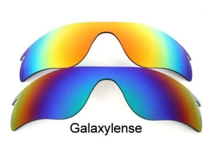 Galaxy Replacement Lenses For Oakley Radarlock Path Green&Red Polarized 2PS - Picture 1 of 6