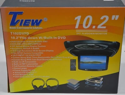 Tview Mobile Entertainment Solutions 10.2" Flipdown Monitor - Image 1 of 4