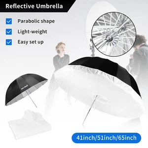 Selens 41/51/65in Parabolic Reflective Umbrella with Diffuser for Photo Shooting - Picture 1 of 15