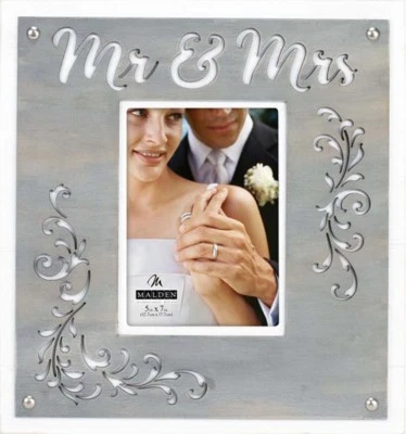 Quadro Malden Mr & Mrs Laser 5x7/12x13 - Imagem 1 de 2