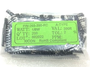 265-390-RC XICON RESISTOR NETWORK 390 OHM 8 PIN ROHS 50 PIECES - Picture 1 of 1