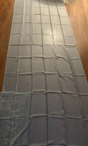 Gray Sheer Curtains 2 Panels 52" W x 150" L (12.5ft) Window Decor - Picture 1 of 8