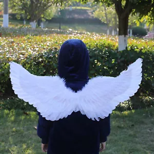 Natural Feather Angel Wings Kids Adult Costume Cosplay Dance Party - Picture 1 of 11