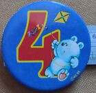Vintage Pin Badge Teddy Bear With Kite Birthday Age 4 KC 88