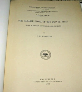 USGS PP 130 ~ LARAMIE FLORA OF DENVER BASIN with PLATES ~ 1922  - Picture 1 of 11