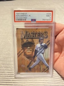 1997 Topps Finest Ken Griffey Jr. #238 With Coating PSA MINT 9 HOF Seattle