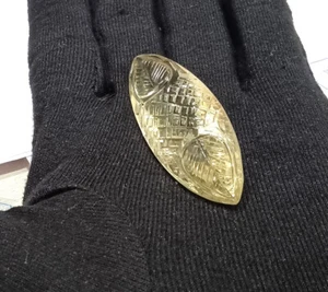 89 Ct- Long Marquise Yellow Citrine Faceted Carved Loose Gemstone - Picture 1 of 7