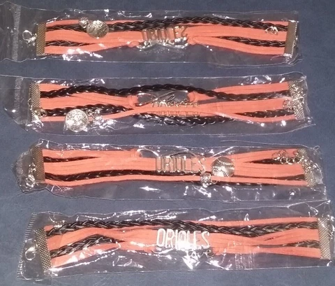 BALTIMORE ORIOLES MOTHERS DAY SGA BRACELET LOT OF 4 Cover