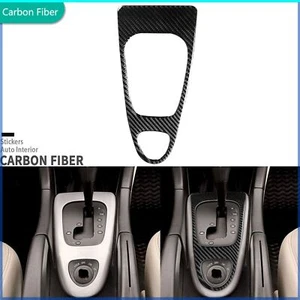 Real Carbon Fiber Console Automatic Gear Shift Panel Cover For Saab 9-3 2003-11 - Picture 1 of 23