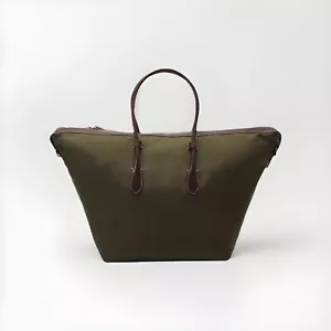 POLO RALPH LAUREN TOTE NYLON EXTRA LARGE TOTE BAG COMPANY OLIVE NWT $598 - Picture 1 of 7