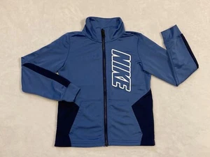 Boys Kids Nike Blue Zip Up Jacket Long Sleeve Top 5/6 Years Youth 6 - Picture 1 of 7