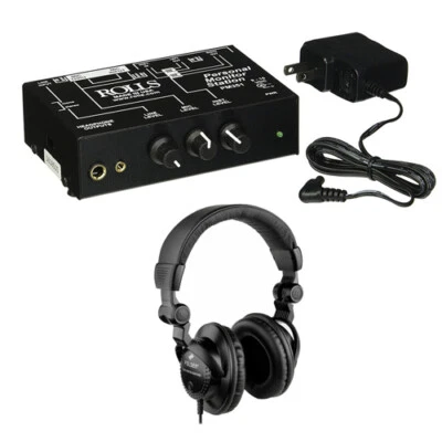 Rolls PM351 Personal Monitor Station w/ Polsen HPC-A30 Studio Monitor Headphones - Image 1 of 4
