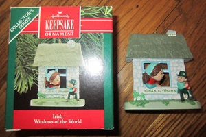 1990 Hallmark Keepsake Ornament "Windows Of The World #6 Irish" Ornament - Picture 1 of 1