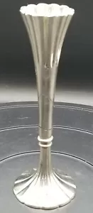 Portacandele scanalate 7" placcato argento - Foto 1 di 9