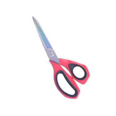 10" MULTI-PURPOSE COMFORT GRIP STANLESS STEEL SEWING FABRIC DRESSMAKING SCISSORS - Image 1 of 4