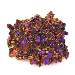 Aqua Aura Bergkristall Stufe raimbow AA - Qualität Ø 80 mm / 160 g bedampft 024p - Bild 1 von 4