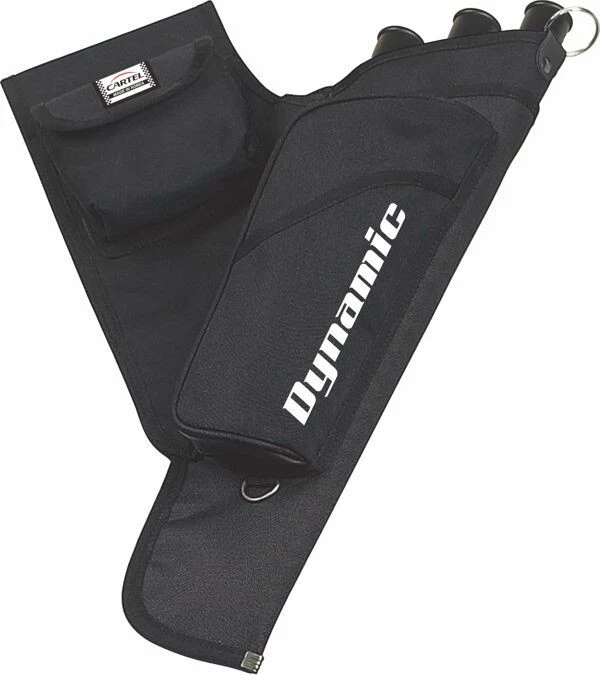 New Cartel Dynamic 3 Tube Adult Archery Side Quiver R/H Black 2 Pocket D-Ring - Image 1 of 1