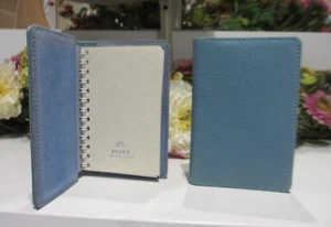 Graphic Image 5" Refillable Notebook Leather Cover Spiral Insert 134 Pgs BLUE - Picture 1 of 8