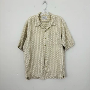 Columbia Beige Kurzarm Hemd mit Knopfleiste Herren Größe M " - Bild 1 von 6