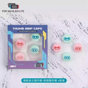 For Nintendo Switch NS Oled Joystick Cover Purple Demon Thumb Stick Grip Cap - Picture 1 of 33