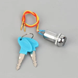 1 Set 2 Wire Key Ignition Switch Lock Motorcycle Switches For Electrical Sys _pu - Picture 1 of 12