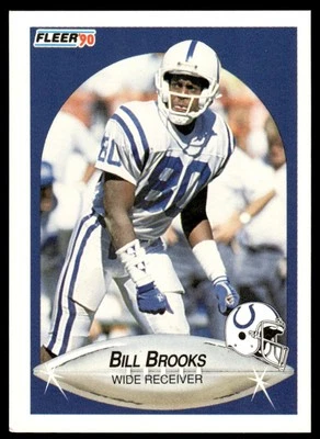 1990 Fleer #229 Bill Brooks Indianapolis Colts Football - Image 1 of 2