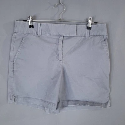 Pantalones cortos para mujer Ann Taylor LOFT gris talla 8 algodón spandex Foto 1 de 4