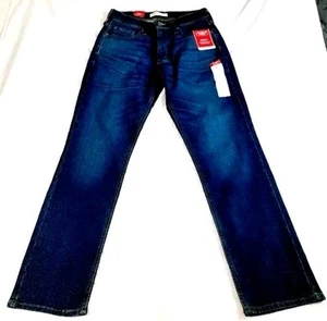 Levi Strauss Signature Jeans Mens W30 L32 (28 x 32) Athletic Fit Dark Wash Denim - Picture 1 of 15