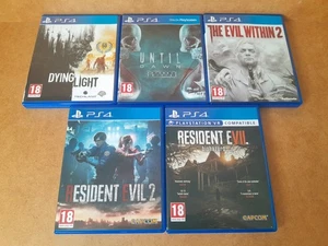 5x PS4 Survival Horror Games inc Dying Light, Until Dawn, Resident Evil 2 & 7 - Picture 1 of 10
