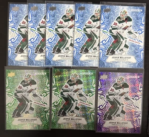 2024-25 Upper Deck Ice #146 Jesper Wallstedt RC (5) Base (2) Verde (1) Púrpura - Imagen 1 de 1