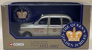 Corgi 1:36 LTI TXII London Taxi - HM Queen Golden Jubilee CC85903 - Picture 1 of 3