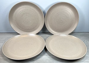 Bee & Willow Home Milbrook Set Of 4 Mocha Speckled Dinner Plates Stoneware - Picture 1 of 7