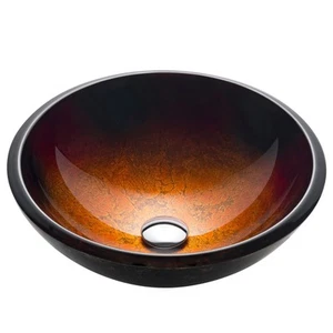 Kraus GV-680-19MM Mercury 17" Mercury Glass Vessel Bathroom Sink Only - Picture 1 of 10