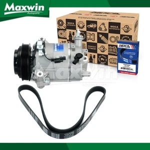 A/C Compressor with Clutch & Belt Fit 15-17 Chevrolet Equinox GMC Terrain 2.4L - Picture 1 of 14