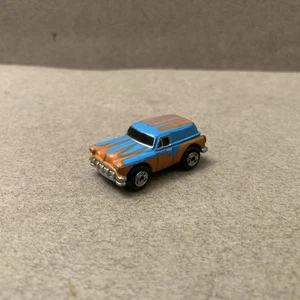 Galoob Micro Machines Mini Chevrolet Panel 1953 Orange Et Bleue - Foto 1 di 6