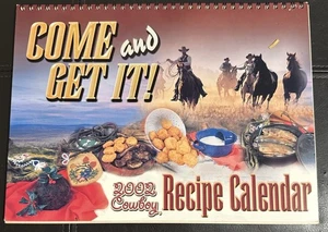 Komm und hol es dir! Cowboy Rezeptkalender 2002 Vintage Western Kochen - Bild 1 von 5