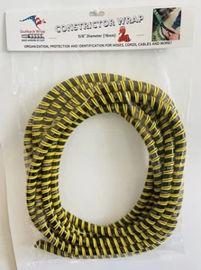 Outback Wrap Constrictor | Protector de manguera y envoltura de etiquetado 16 mm x 20 pies amarillo - Imagen 1 de 2