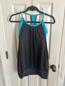 Lululemon Womens No Limit Performance Tank Top Blue Racerback Size 4 Small Shirt - Picture 1 of 4
