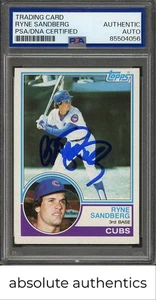 1983 Topps Ryne Sandberg Auto RC PSA Authentic - Picture 1 of 2