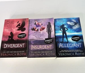 Divergent Trilogy by Veronica Roth Divergent, Insurgent & Allegiant Novels - Picture 1 of 7
