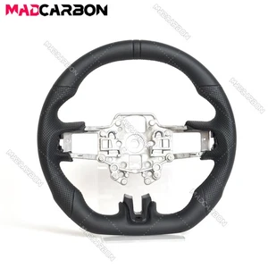 Volante de cuero negro completo apto para Ford Mustang GT 2018-2023 sin calefacción - Imagen 1 de 13
