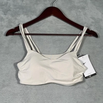 Nike Alate Bra Womens Small Cream White Light Support Strappy Padded DO6608-104 - Image 1 of 4