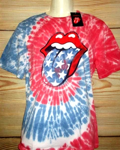 YOUTH BOYS THE ROLLING STONES TIE DYE T-SHIRT SIZE XXL (18/20) - Picture 1 of 4