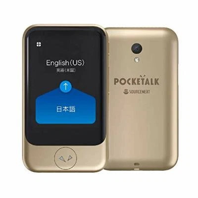 POCKETALK S Translator Global Communication eSIM (2years) 74 languages Gold - Image 1 of 4
