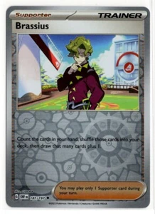 Pokemon Obsidian Flames Reverse Holo 187/197 Brassius - Picture 1 of 1