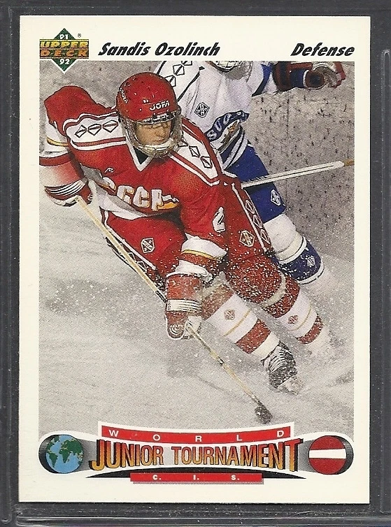 1991-92  Upper Deck Hockey - Rookie - #661 - Sandis Ozolinch - Russia - Image 1 of 1